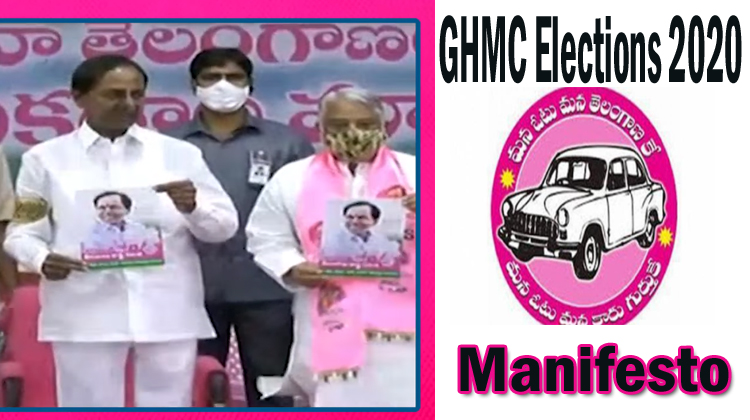 Kcr S Trs Manifesto For Ghmc Elections Free Water Power Gst