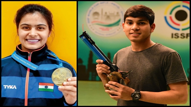 Gold For Anmol-Manu In 10M Air Pistol