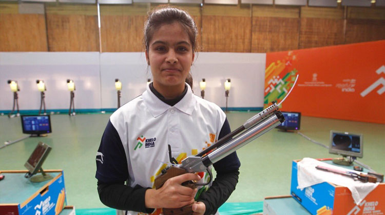 Manu Bhaker Wins Gold At Issf Junior World Cup