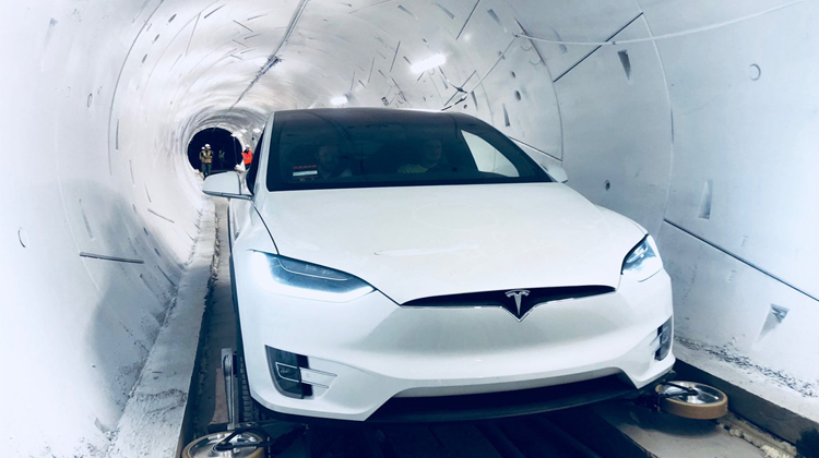 Elon Musk Showcases Underground Tunnel Prototype