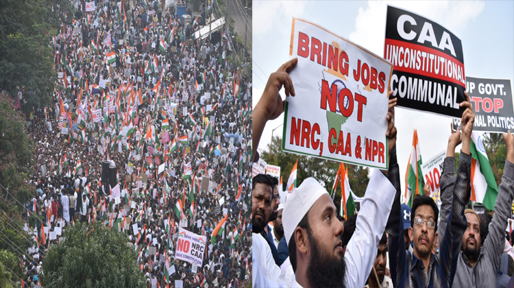 Hyderabad: Protesters Pour In For The Million March Against CAA And NRC