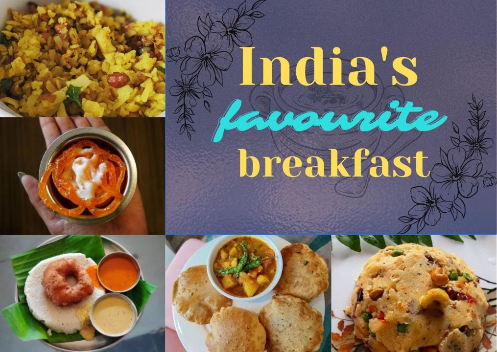 Vegetarian Breakfast Food Options Indian cuisine