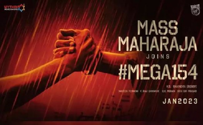 Mass Maharaja Ravi Teja Joins Megastar Chiranjeevi, Bobby, Mythri Movie ...