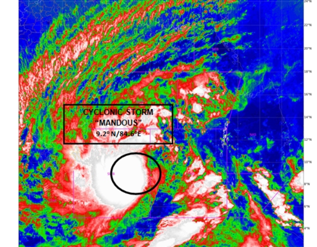 Cyclone Mandous Updatecyclone Mandous Heavy Rain And Thunderstorms