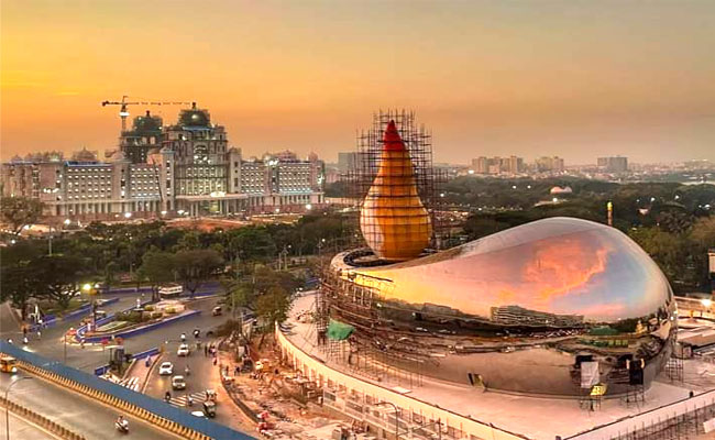 Check Out The Aerial View Of The New Telangana Secretariat Building