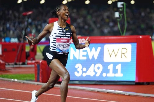 Faith Kipyegon Breaks Women's 1,500m World Record In Florence