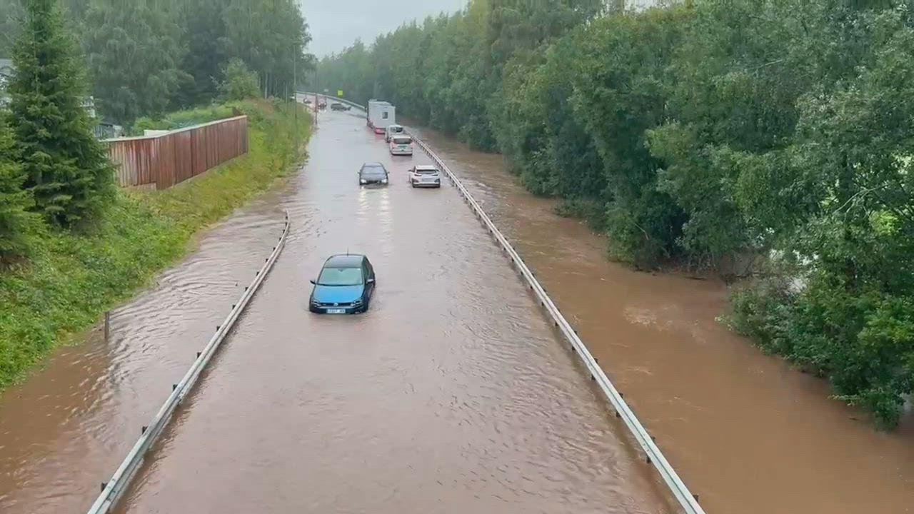 Dam partially collapses in Norway amid extreme flooding