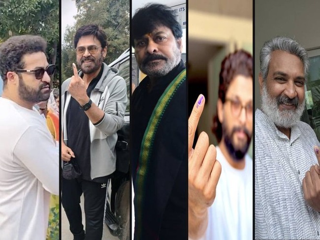 Telangana Elections 2023: Chiranjeevi, Allu Arjun, Jr NTR Cast Votes