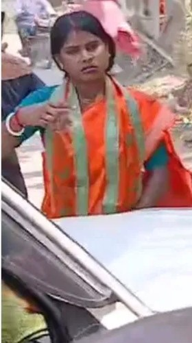 West Bengal Bjp S Basirhat Candidate Rekha Patra Manhandled