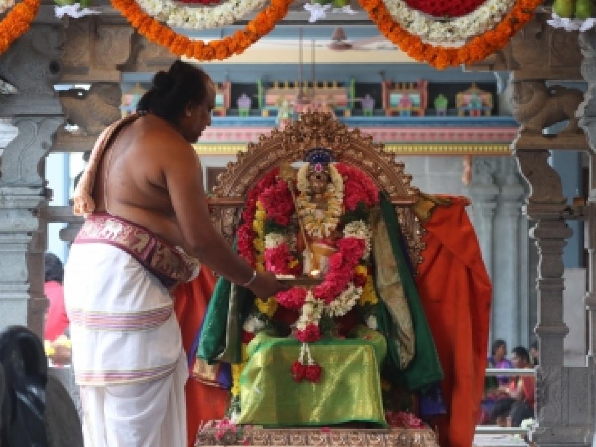 Tamil New Year: Coimbatore temple decorated with jewels, currency ...