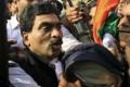 Chairs, stones thrown at MP Lagadapati&#039;s convoy in Vijayawada - Sakshi Post