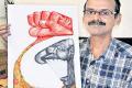 Rare honour for Sakshi cartoonist Shankar