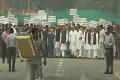 Congress leaders march to Rashtrapati Bhavan over intolerance - Sakshi Post