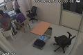 CCTV grab of Jayasudha, along with her sons, at her father’s bedside. - Sakshi Post