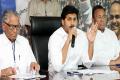 Y.S Jagan addressing areview meeting of the ‘Gadapagadapaku YSR programme’ - Sakshi Post