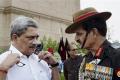 Defence Minister Manohar Parrikar and&amp;amp;nbsp;Army Chief General Dalbir Singh - Sakshi Post