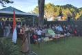 External Affairs Minister Sushma Swaraj addressing the Indian community in Rome, on Saturday. - Sakshi Post