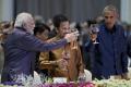 Prime Minister Narendra Modi with US President Barrack Modi at the Laos Summit. - Sakshi Post