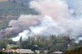 Smoke rising from the attack on the army camp - Sakshi Post