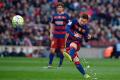 Messi will be sidelined for the next three weeks due to a groin strain suffered in Barca’s 1-1 draw with Atletico Madrid on Wednesday night - Sakshi Post