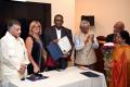 Supreme Court judge Justice Jasti Chelameswar with the citation presented to him on the occasion in Illinois. - Sakshi Post