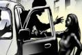 The suspects where on prowl in Indica car who waited for the victim and then forcefully dragged her into the car - Sakshi Post