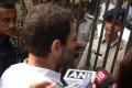 Rahul Gandhi at Ram Manohar Lohia hospital on Wednesday - Sakshi Post