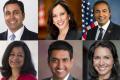 Raja Krishnamoorthi, Kamala Harris,  Dr. Ami Bera, Pramila Jayapal, Ro Khanna and Tulsi Gabbard&amp;amp;nbsp; - Sakshi Post