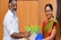 Girija Vaidyanathan&amp;amp;nbsp;called on Chief Minister O Panneerselvam immediately after assuming charge, on Friday. - Sakshi Post