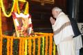 Prime Minister Narendra Modi paying homage to Netaji Subhas Chandra Bose in Parliament on Monday. - Sakshi Post