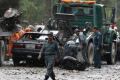 Afghan policemen inspect the site of a suicide attack in Kabul, Afghanistan on Wednesday. REUTERS/Omar Sobhani&amp;amp;nbsp; - Sakshi Post