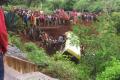 The bus was travelling down a steep hill when it hit trees - Sakshi Post