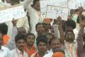 BJP activists present at a public meeting in Vijayawada on Thursday displaying placards —”leave TDP save BJP” suggesting the BJP top brass not to forge alliance with the ruling TDP any further.&amp;amp;nbsp; - Sakshi Post