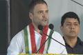 Congress vice president Rahul Gandhi speaking at a public meeting in Sangareddy on Thursday.&amp;amp;nbsp; - Sakshi Post