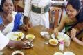 Legislators in Kerala Assembly canteen are seening gorging on a breakfast prepared with beef on Thursday. - Sakshi Post