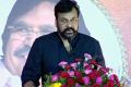 Chiranjeevi addressing a condolence meeting for the late director at Filmnagar here on Saturday. - Sakshi Post