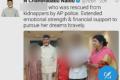 With Chandrababu Naidu, himself in his capacity as CM, posting the photograph, the police officials could do nothing but remain silent. The AP CM was trolled by netizens for posting the photograph of the girl. - Sakshi Post