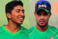 Bangladesh’s young batsmen Soumya Sarkar and Sabbir Rahman - Sakshi Post