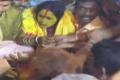 Lashkar Bonalu’s final ritual Rangam being performed by Swarnalatha at Secunderabad Mahankali temple on Monday - Sakshi Post