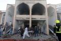 A suicide bomber detonated explosives outside Imam Zaman Mosque in Khair Khana neighbourhood at 1.30 pm - Sakshi Post