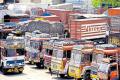 Truck operators across the country on Monday started two-day strike against the GST, high diesel prices and harassment on roads. - Sakshi Post