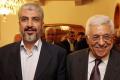 Hamas leader Khaled Mashaal and Palestinian Authority President Mahmoud Abbas - Sakshi Post