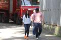 Aishwarya Rai, Abhishek Bachchan reach the fire mishap site - Sakshi Post