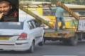 Cabs being towed by traffic clearance vehicle at Assembly;  driver arrested&amp;amp;nbsp; - Sakshi Post