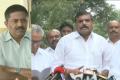 YSRCP leaders Ummareddy, Botsa and Parthasarathi speaking to the media after meeting the DGP (left) - Sakshi Post