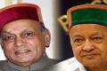 Congress CM Virbhadra Singh (83) and BJP’s Prem Kumar Dhumal  (73) - Sakshi Post