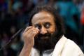 Sri Sri Ravishankar was in Nagpur to attend ‘Swar Sammohini’, a programme by RSS’ musical troupe. - Sakshi Post