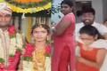 Srinivas Reddy’s wedding with Sangeetha (Left); Third wife Devi (Centre); Reddy shoving Sangeetha out of his house. - Sakshi Post