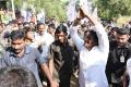 YS Jagan greeting the people at Garladinne - Sakshi Post