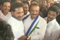 Leader of Opposition YS Jagan Mohan Reddy welcoming former MLA Kumbha Ravi Babu into the party fold. - Sakshi Post